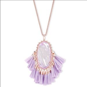 Kendra Scott Betsy Rose Gold Necklace in Lilac